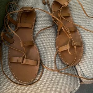 Madewell lace up sandals